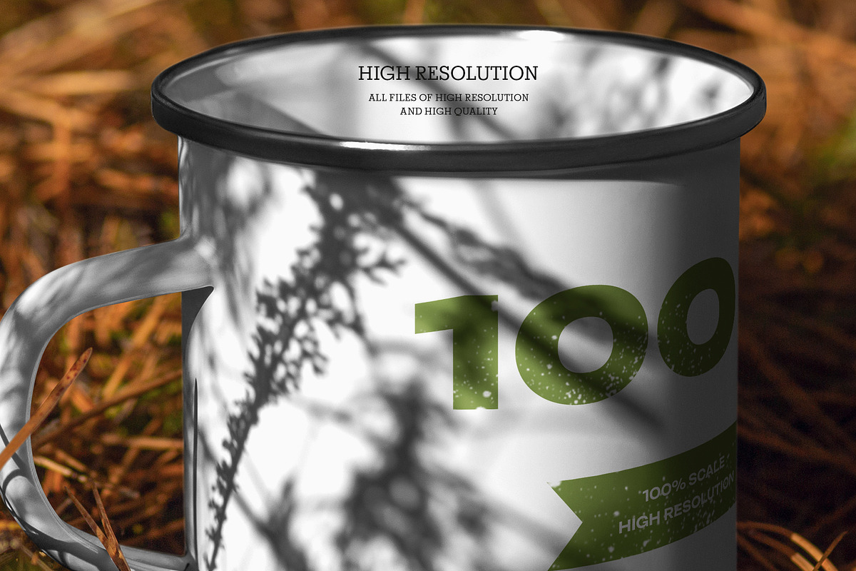 Mockup of Enamel Mug in the Hand, a Cups & Container Mockup by Grow Design Craft Studio (Photo 5 of 6)