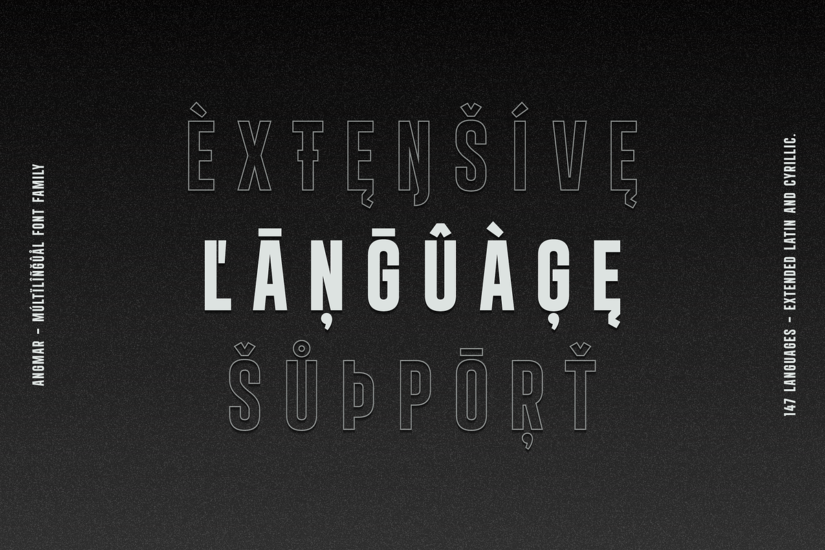 Angmar - A Powerful Font Family, a Sans Serif Font by alpercakici (Photo 5 of 14)