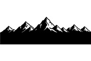 Mountain Range Silhouette, an Object Graphic by Designer_Momina (Thumbnail 17 of 20)