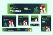 Winter Vacation Web Banner Ads Set, an UI Kit Template by CreativeShaper (Thumbnail 4 of 4)