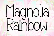 Magnolia Rainbow | Script Font, a Script Font by Scratchones (Thumbnail 1 of 8)