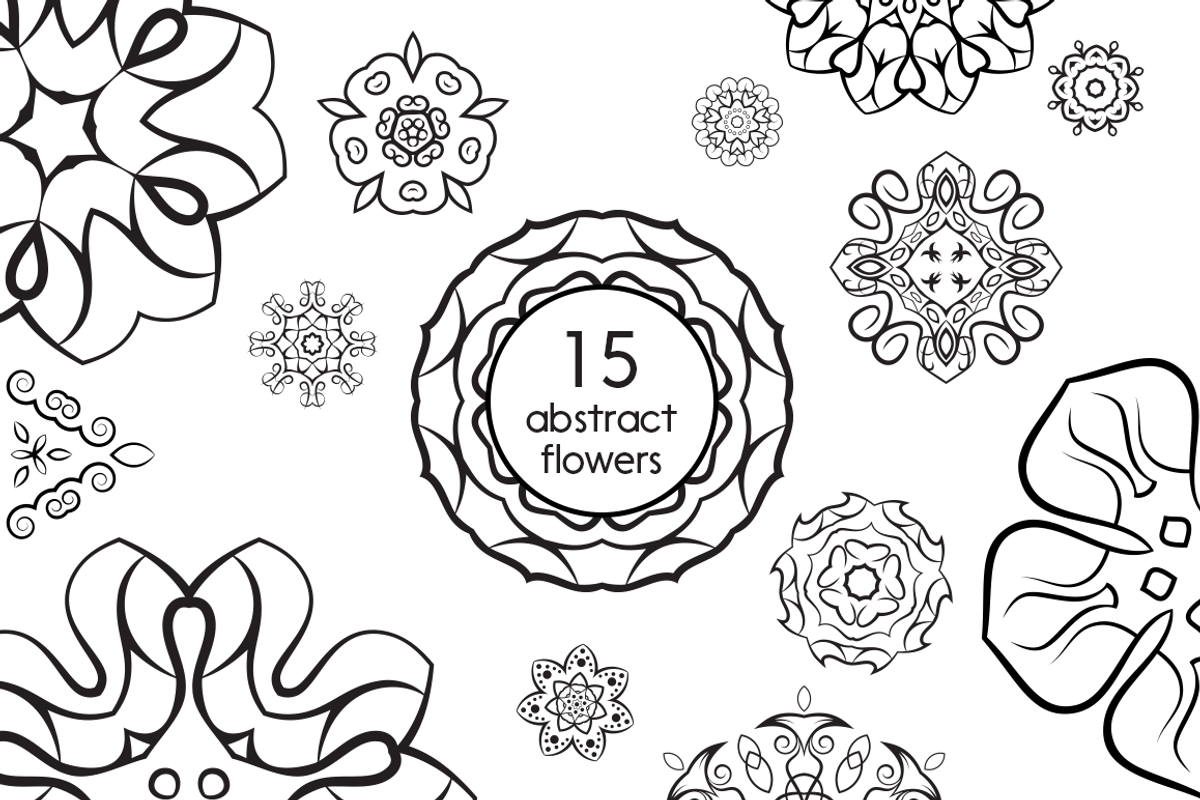 Abstract flowers, a Brush Add-On by outlinez (Photo 1 of 4)