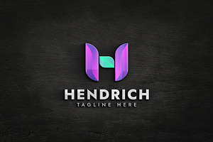 Letter H colorful monogram logo, a Branding & Logo Template by Amadul11