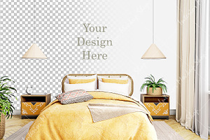 Wall Mockup for Wallpaper, a Print Template by Mockup Shop