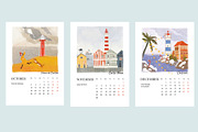 2026 Illustrated Calendar, a Print Template by Dashnpro (Thumbnail 6 of 7)
