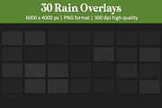 Realistic Rain Overlays, an Object Graphic by DreamyOverlay (Thumbnail 5 of 7)