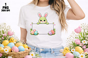 Bling Easter Bunny Frame PNG, an Illustration by Daily.Designs (Thumbnail 3 of 5)