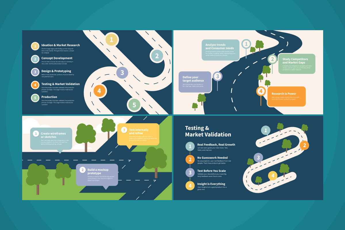 Product Launch Roadmap Infographic, a Work Illustration by twinstd (Photo 4 of 5)