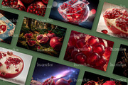 40 Editorial Pomegranate Photos, a Food Illustration by Incomelion (Thumbnail 7 of 12)