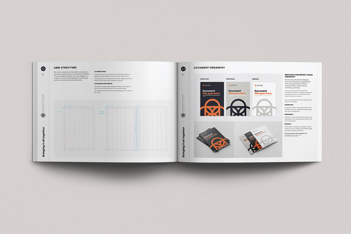 Mosaic Brand Guidelines Template, a Templates & Theme by Crafted by AKD (Photo 12 of 14)