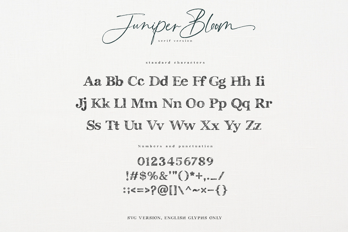 Juniper Bloom | Script & SVG Serif, a Handwritten Font by Callie Rian & Co. (Photo 26 of 26)