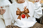 Christmas Coquette Bows PNG, an Illustration by Sublimation Artist (Thumbnail 5 of 9)