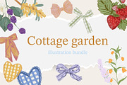 Cottage garden clipart, an Object Graphic by MayBay Studio (Thumbnail 1 of 6)