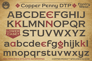 Copper Penny Font Collection