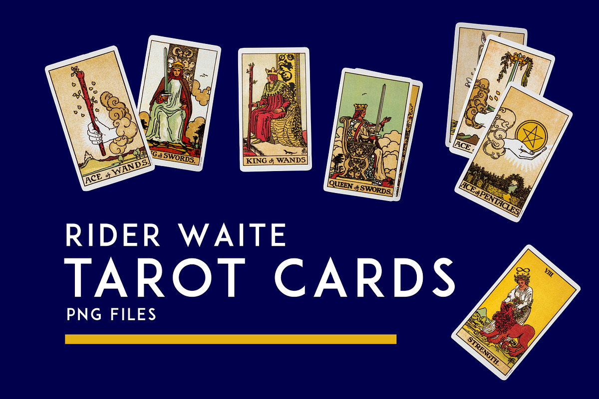 TAROT CARDS PNG - RIDER WAITE DECK, an Illustration by wings of design (Photo 1 of 4)