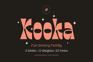 Kooka Font - Fun Groovy Family