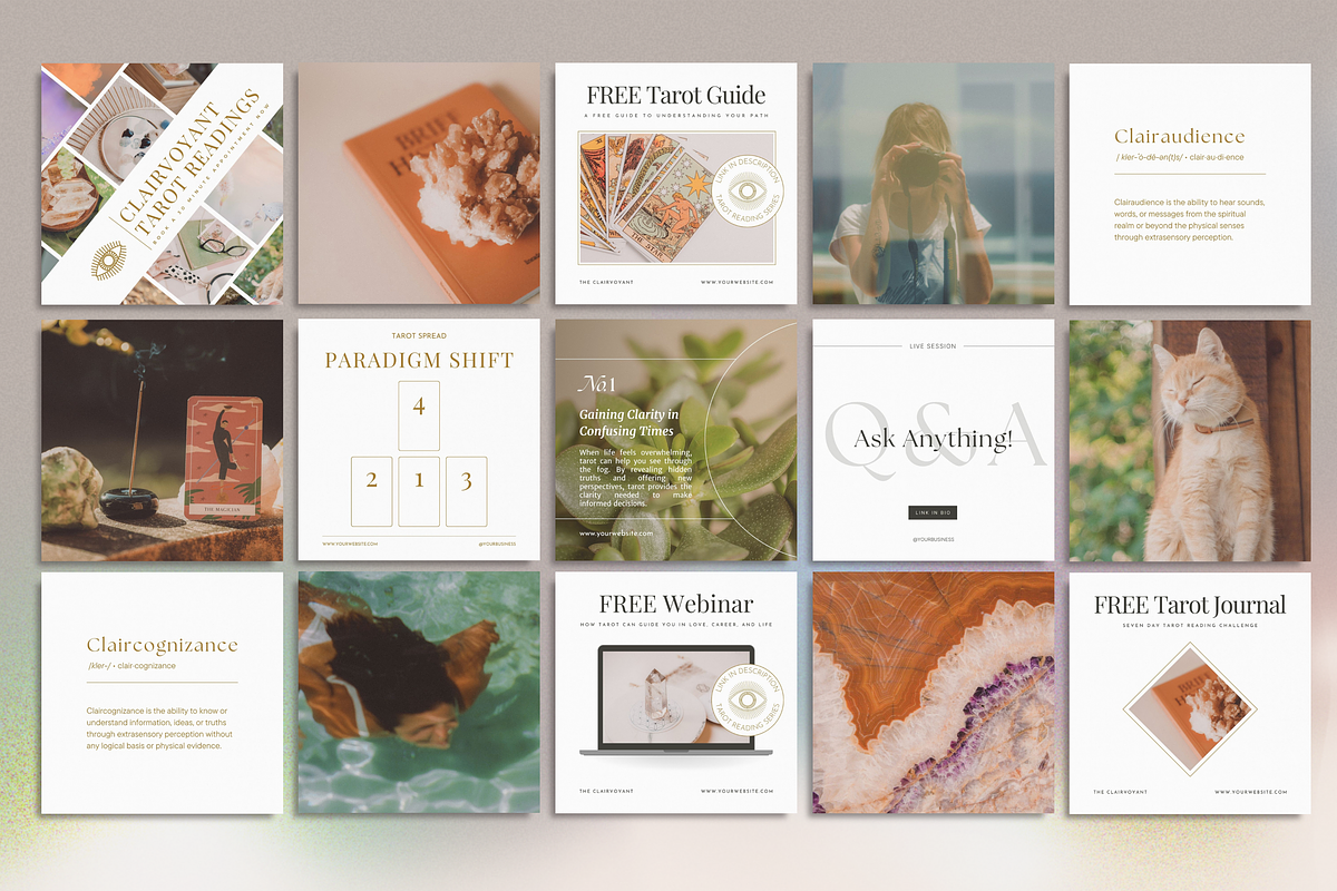 The Tarot Reader Social Media Bundle, a Social Media Template by The Flossy Finch (Photo 6 of 15)