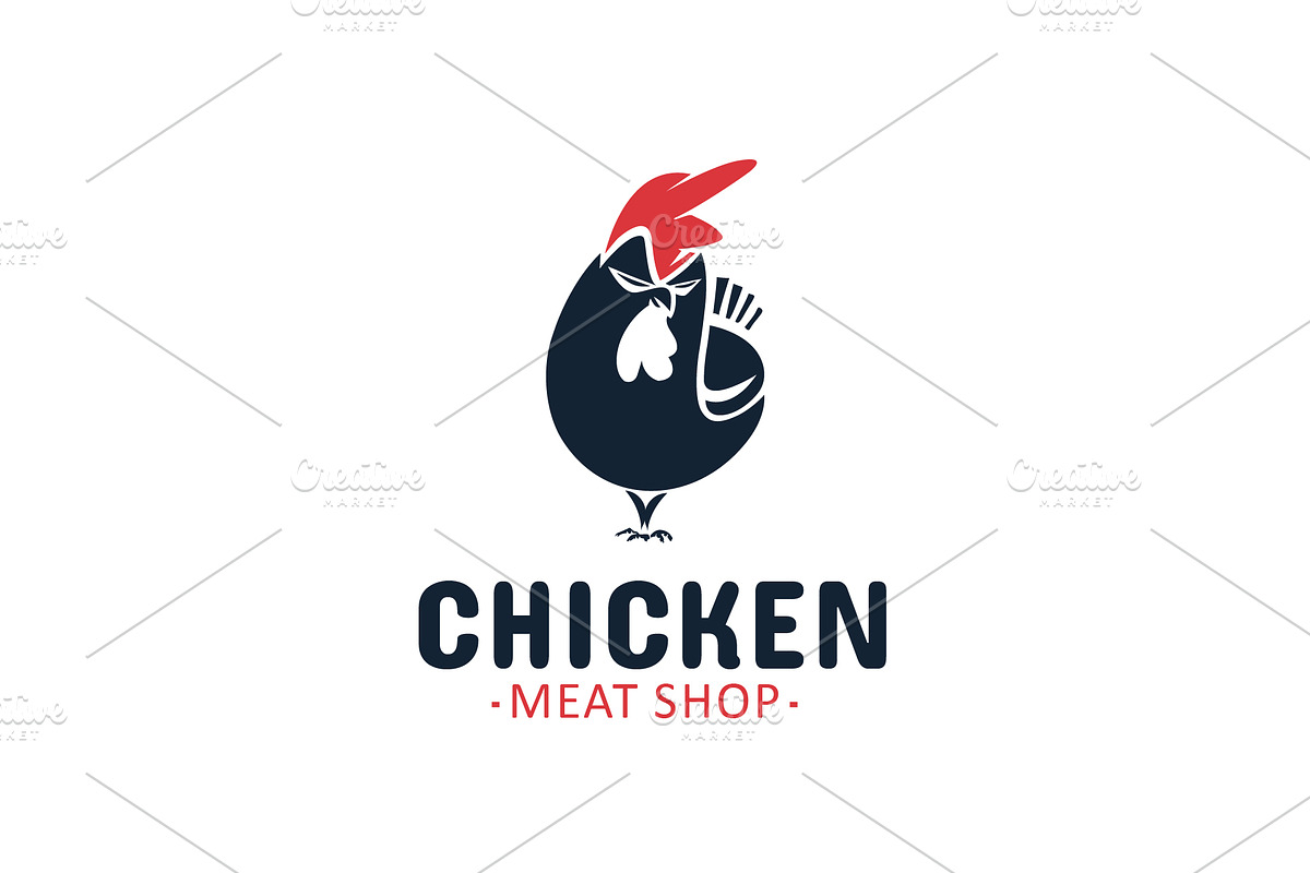 Chicken Meat Shop Logo Template, a Branding & Logo Template by What a Story (Photo 2 of 5)