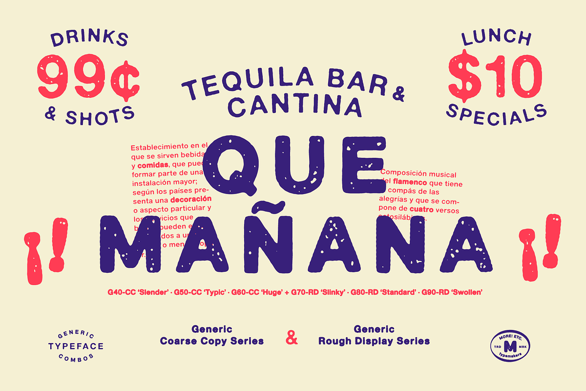 Generic Typeface Collection, a Sans Serif Font by More Etc. Studios (Photo 4 of 20)