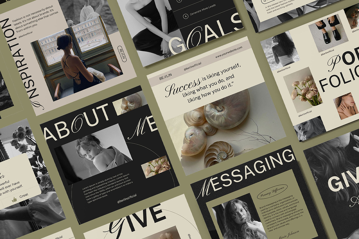 Berlin Social Media Canva Templates, a Social Media Template by Amaré Creative (Photo 7 of 13)