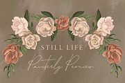 Still Life Painterly Oil Peonies, a Texture Illustration by One and Only Paper (Thumbnail 8 of 9)