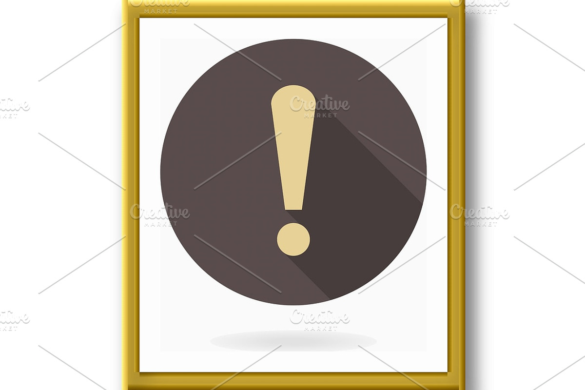 Fine Vector Exclamation Icon, a Texture Graphic by FineArtStudio (Photo 3 of 3)