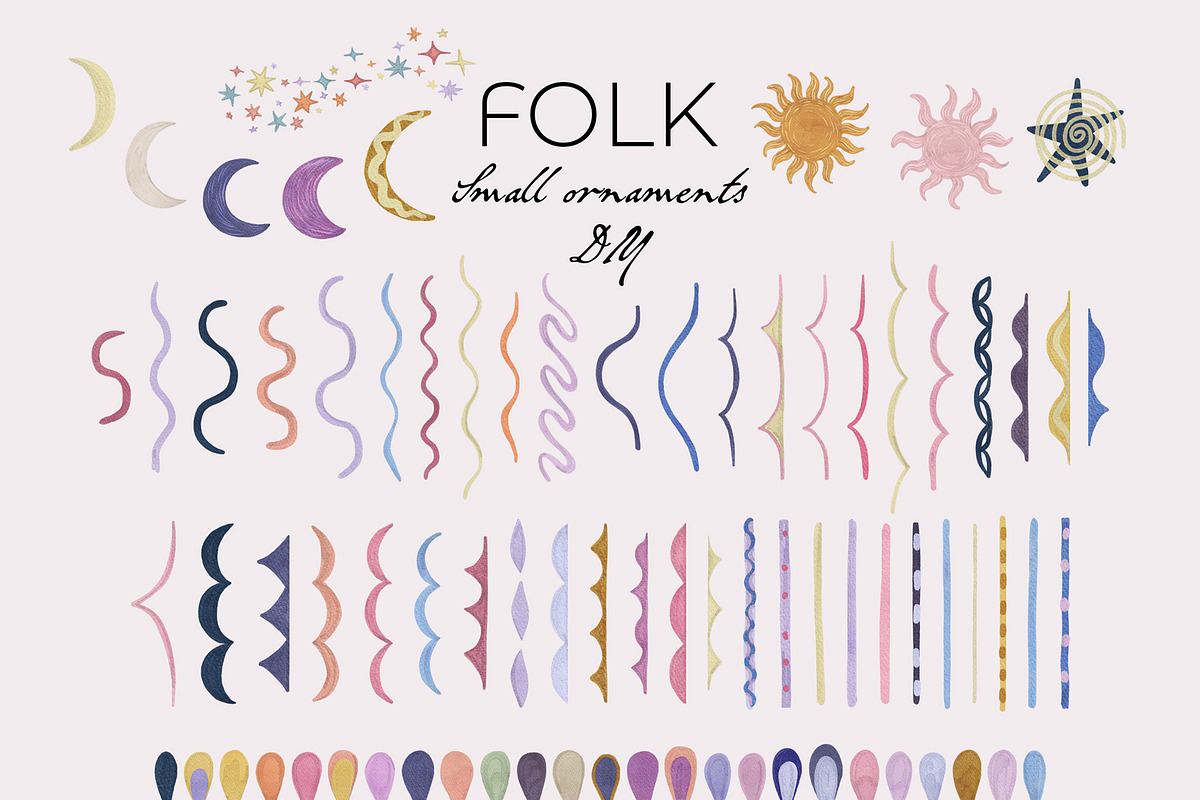 Pastel Celestial Modern FOLK art, a Decorative Illustration by SunnyAfternoons (Photo 18 of 18)