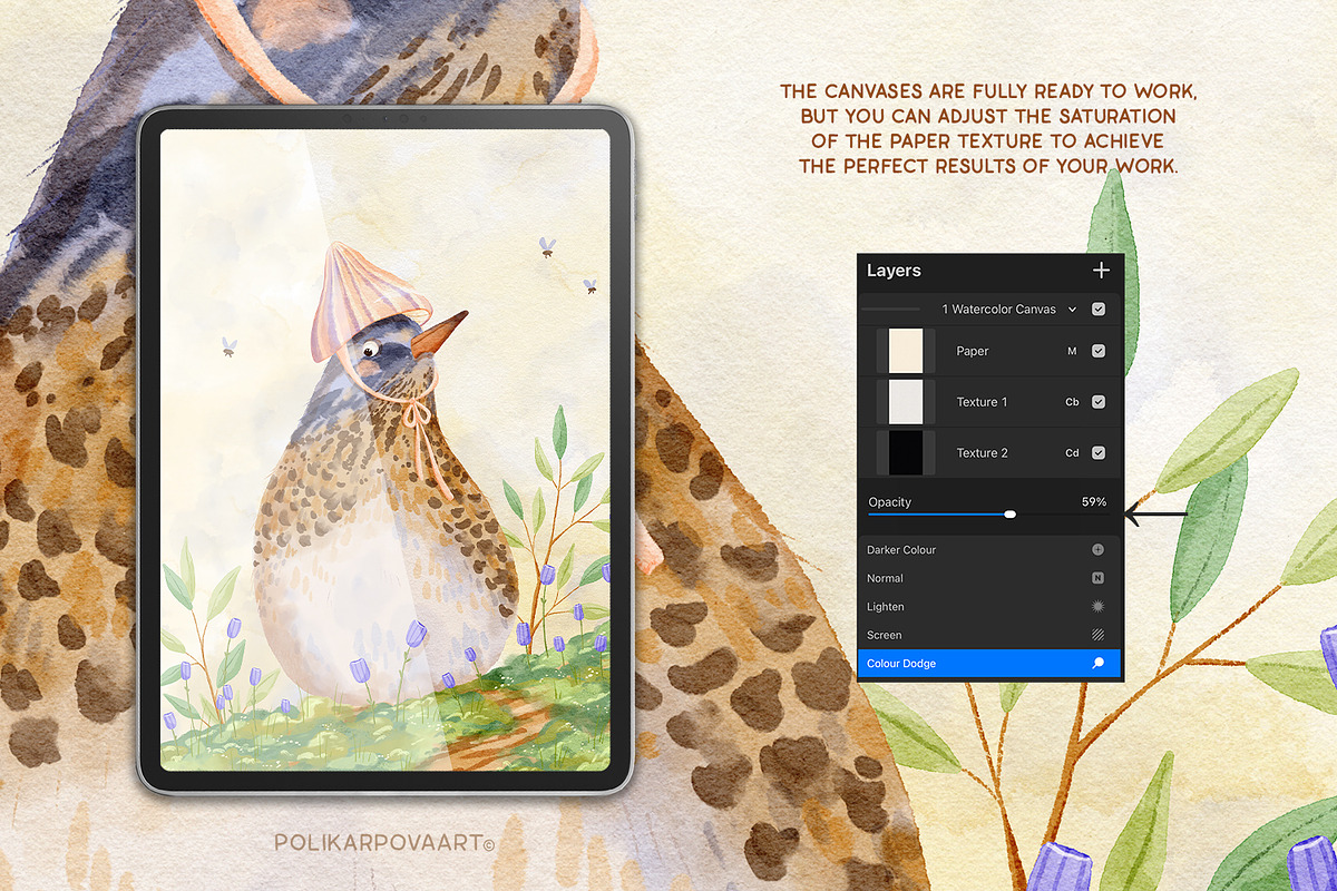 Art Watercolor - Brushes & Canvases, a Brush Add-On by polikarpovaart (Photo 5 of 16)