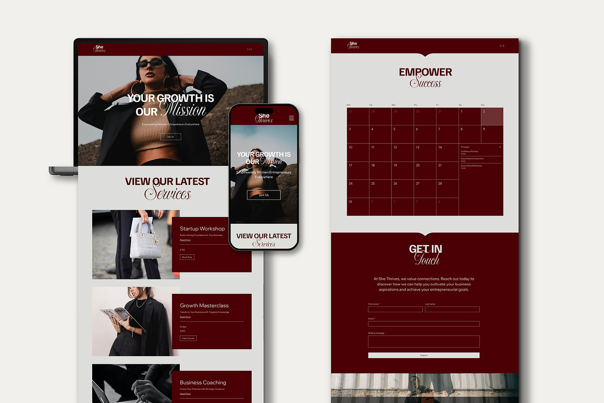 Business Coaching Wix Website, a Wix Template by Sky Dore Design (Photo 5 of 11)