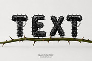 Black Punk Font, a Sans Serif Font by Handmadefont (Thumbnail 7 of 18)