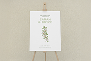 Green Floral Wedding Bundle Template, a Stationery Template by Paraná Studio (Thumbnail 7 of 23)