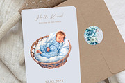 Blue dreams, Boho watercolor clipart, an Illustration by Hello My Print (Thumbnail 7 of 10)