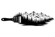 Nature Landscape Paintbrush Design B, an Illustration by Designs_River (Thumbnail 26 of 31)