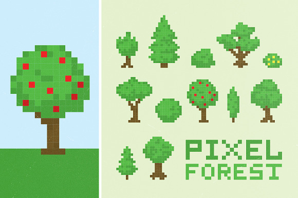 Pixel Forest Set