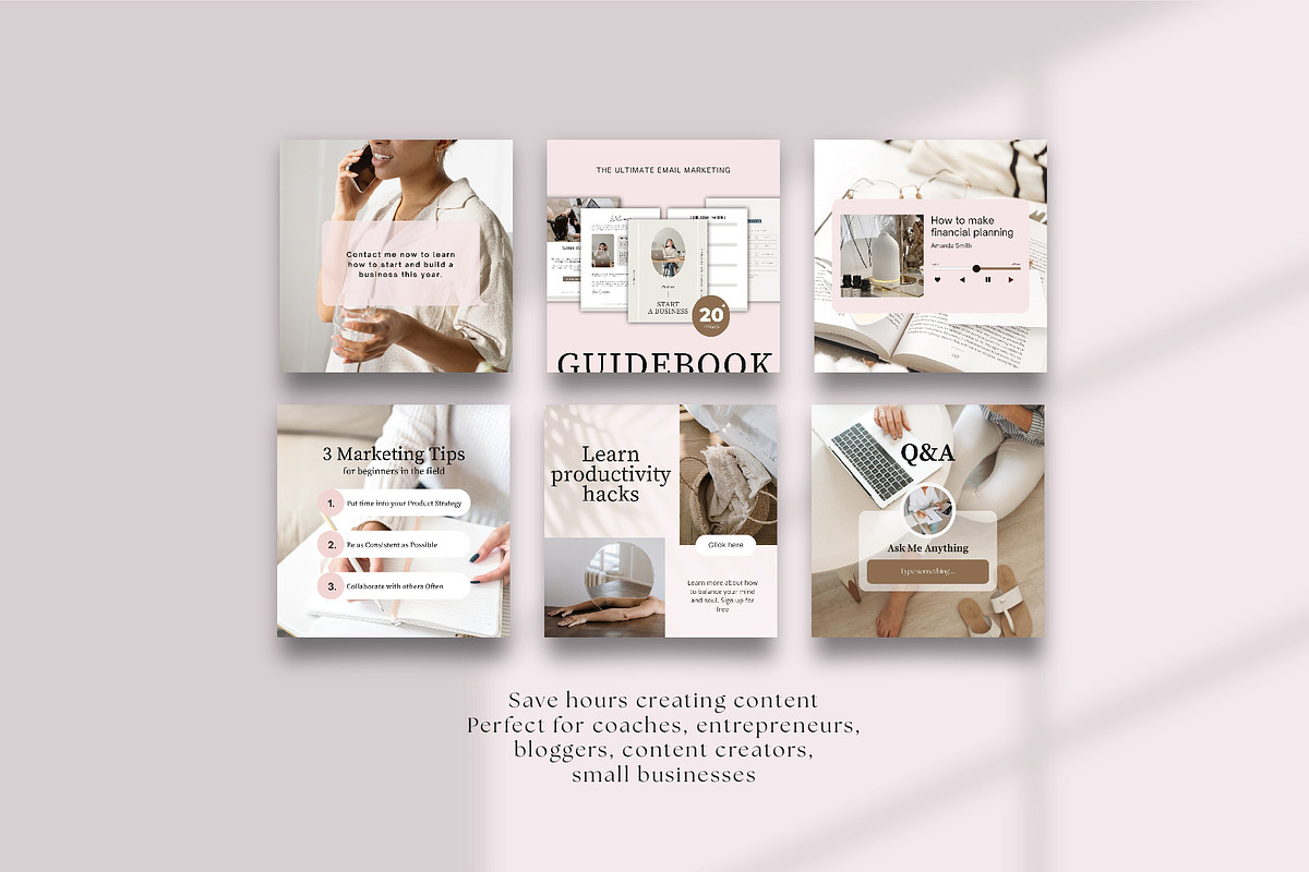 Canva Coach instagram templates, a Social Media Template by SilverMintDesign (Photo 3 of 9)