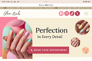 Nail Studio - Website Studio Website, a Wix Template by Kitteeh (Thumbnail 5 of 8)