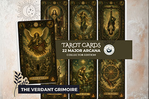 The Verdant Grimoire Tarot Cards