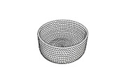 50 Woven Basket Vector Bundle, an Illustration by Designs_River (Thumbnail 28 of 51)
