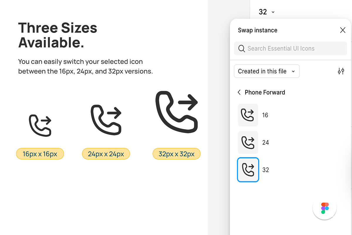 224 Essential Figma Icons, an Icon by Breeze Blocks (Photo 4 of 6)