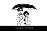 People under umbrellas set, a Person Illustration by AnastasiaFears (Thumbnail 4 of 5)