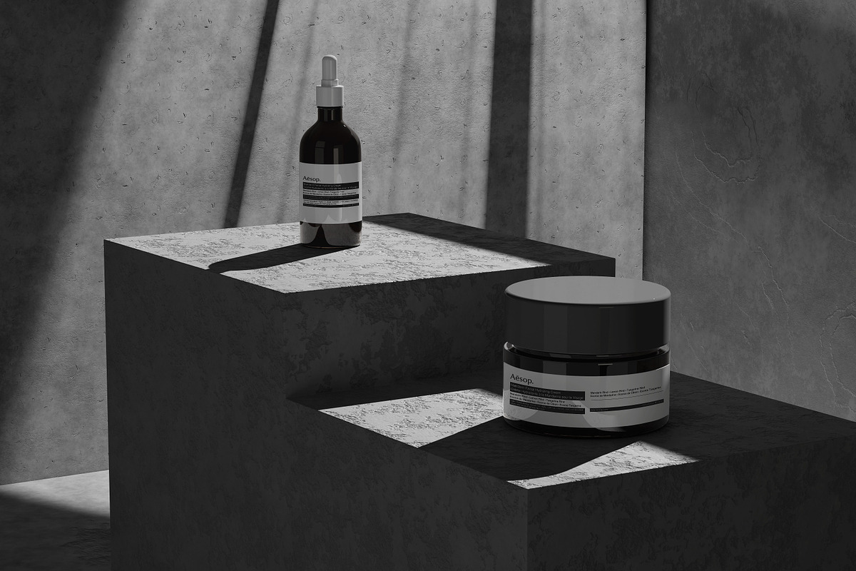 10 PSD Dark Cosmetic Bottle Mockup, a Packaging Mockup by East Gallery (Photo 3 of 11)