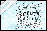 All is Calm, Christmas Graphic SVG, an Object Graphic by SparkalDesigns (Thumbnail 2 of 2)