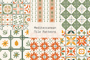 Mediterranean Tile patterns, a Pattern Graphic by Lyolya Profitrolya (Thumbnail 1 of 7)