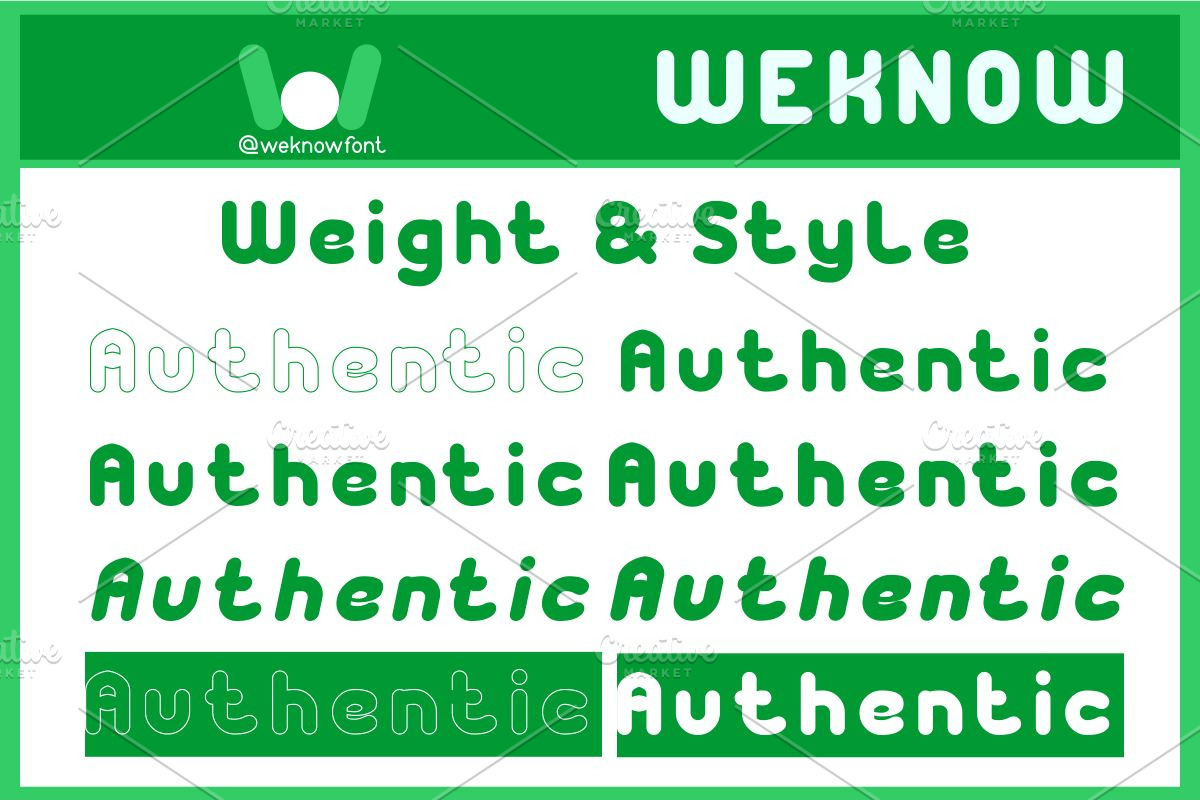 authentic font