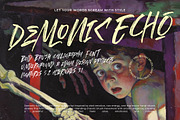 Demonic Echo Bold Brush Calligraphy, a Script Font by stylishtype.co (Thumbnail 1 of 20)