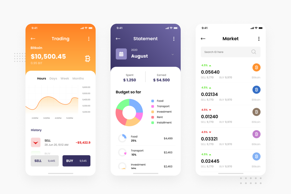 Kripton - Crypto Wallet iOS App, an App Template by peterdraw (Photo 5 of 10)