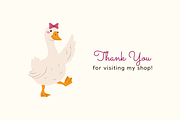 Romantic Geese-Clipart Pattern Cards, a Graphic by semenova.sense (Thumbnail 11 of 11)