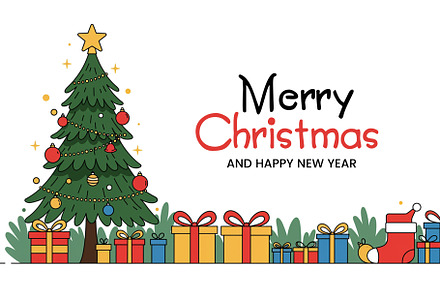 Merry Christmas & Happy New Year PSD preview 3