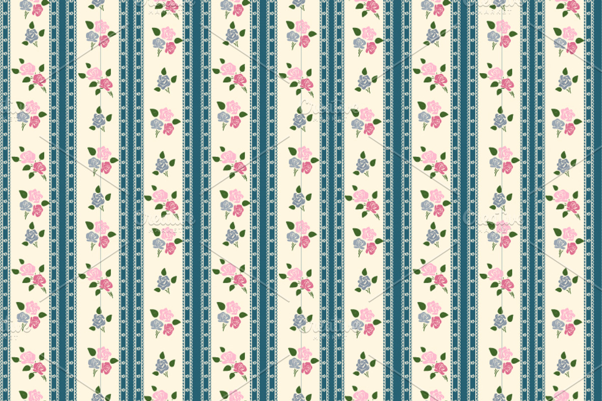 Six vintage seamless patterns preview 8