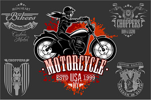 Beautiful girl on a motorcycle, a Person Illustration by Digital-Clipart